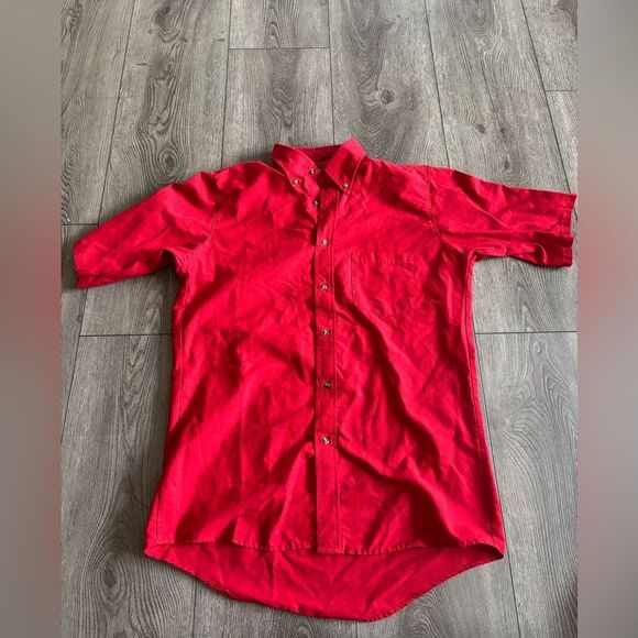 Red kap Button-Up work shirt Shirt - Picture 1 of 3